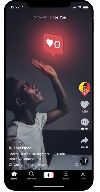 tiktok screen